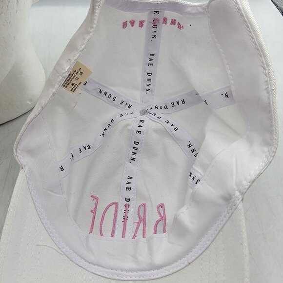 Rae Dunn Bride Embroidered White Baseball Cap Hat Casual Cute Outdoors main image 7